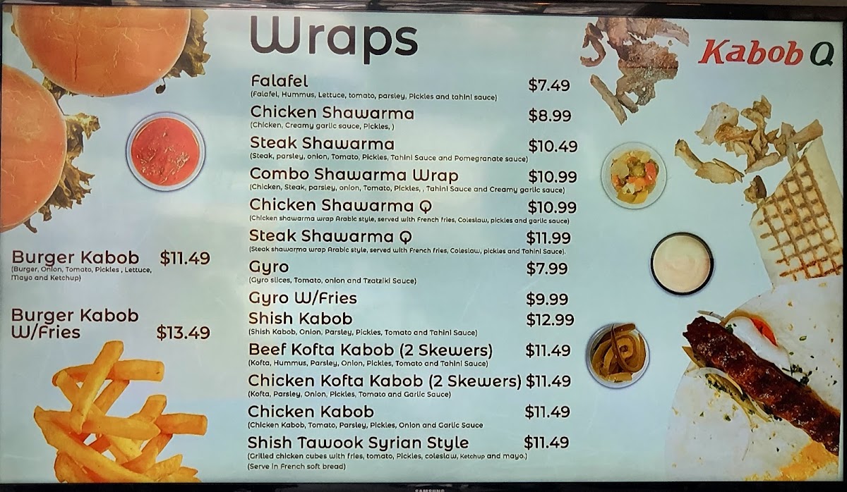 Menu Kabob Q-3